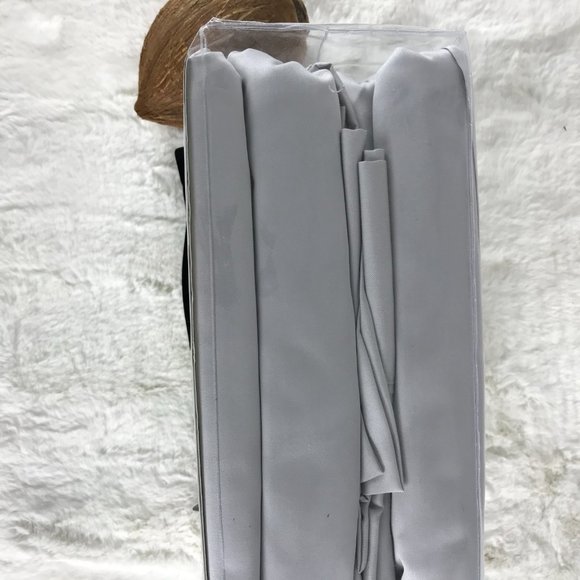 RALPH LAUREN Sateen KING Sheet Set Opal Gray NWT - Picture 3 of 4
